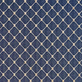 Navy Blue Diamond Jacquard Woven Upholstery Fabric by The Yard - SKU