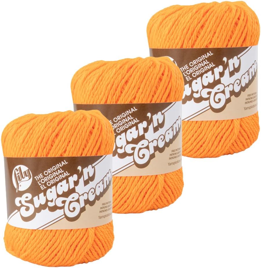 3 Pack 100% Cotton Yarn - Size 4 Medium Weight - Perfect for Crafting