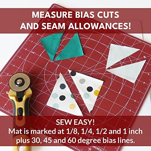 Madam Sew 12-Inch Rotating Self-Healing Cutting Mat