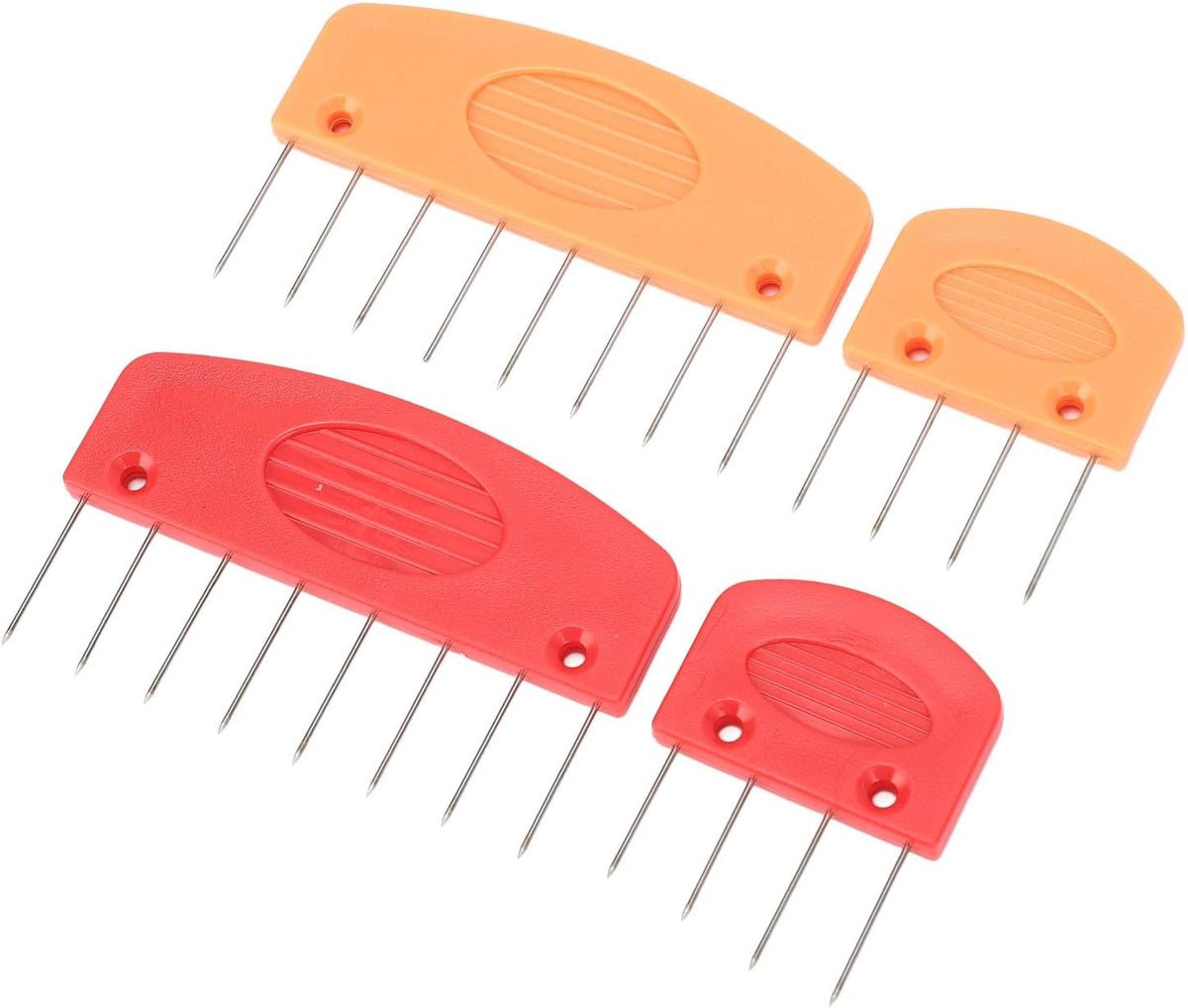 20PCS Steel Knit Blocking Combs Kit with Clear Storage Box Plastic