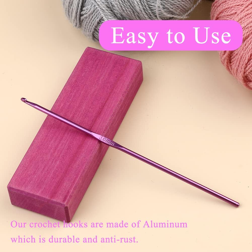 Iuuidu 3mm Aluminum Crochet Hook, Smooth Crochet Needles