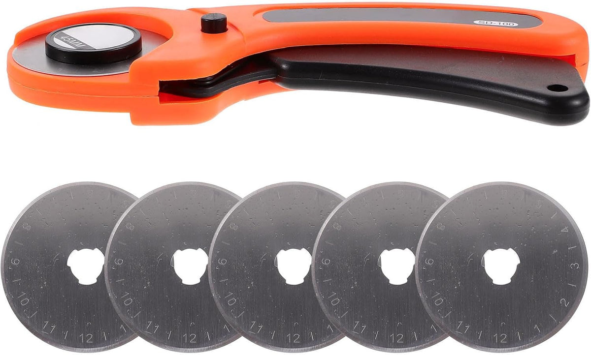 Rotary Cutter for Fabric, 45mm Rolling round Cutter Set