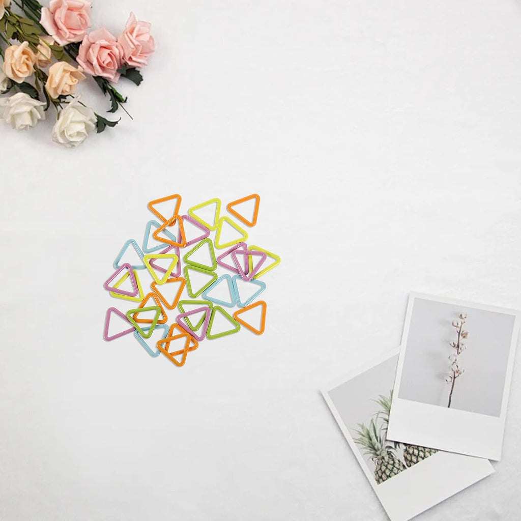 30Pcs Triangle Metal Stitch Markers for Knitters and Crocheters