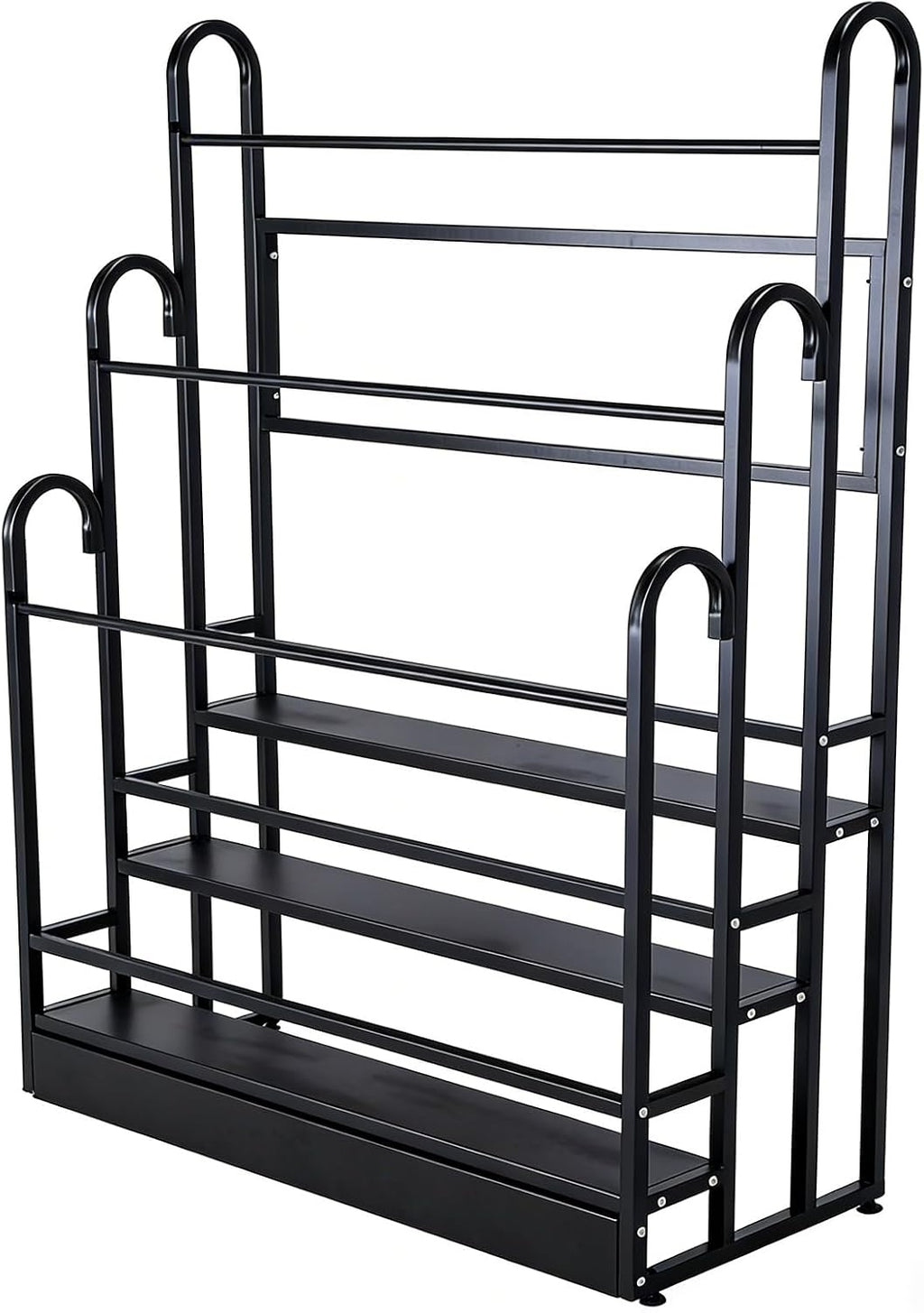 Heavy Duty Adjustable Fabric Roll Display Stand 3 Tier Metal Rack