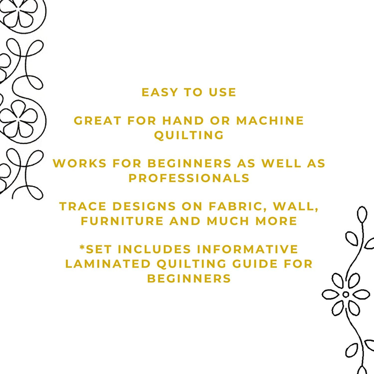 Quilting Stencils for Machine and Hand Quilting - 2 Quilting Stencils