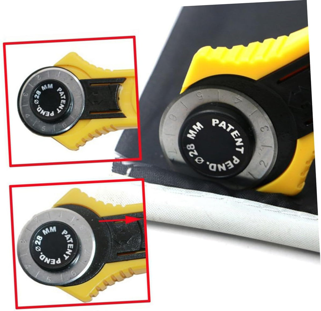2pcs Manual Rotary Cutter Wheel for Fabric Vinyl Leather 28mm 45mm