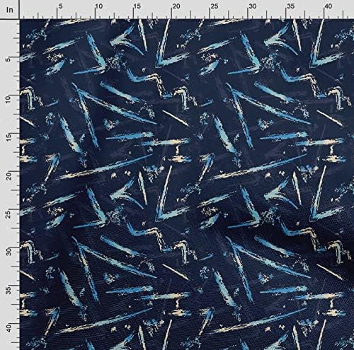 Soimoi Heavyweight Cotton Canvas Fabric Material - 56 Inch Wide, Blue