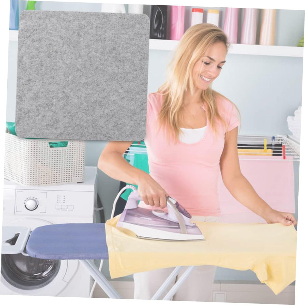 Wool Pressing Mat for Quilting, 10x10 inch Ironing Pad for Sewing