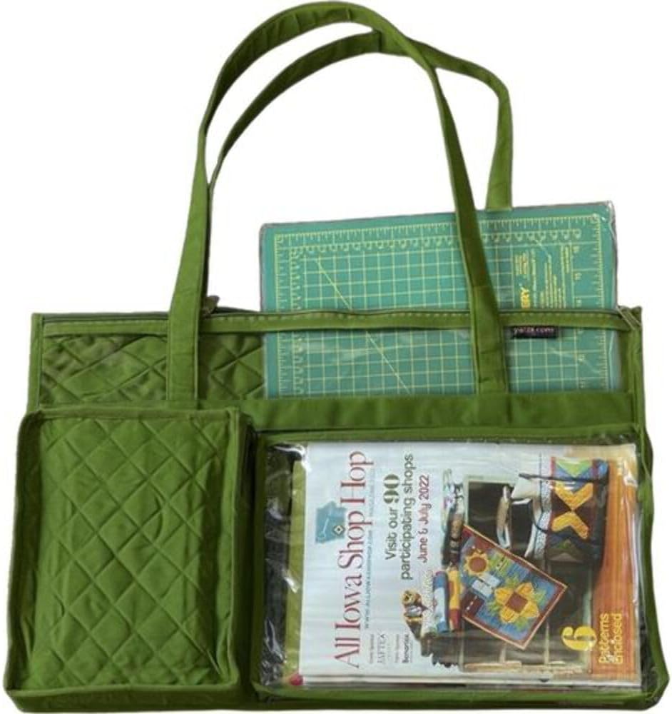 Yazzii Quilt Mat Carrier (12x18)- Portable Tote Bag for Cutting Mats