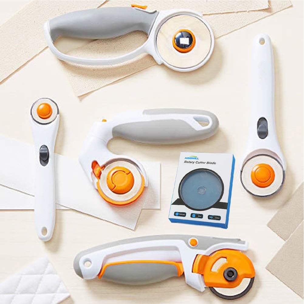 KISSWILL Rotary Cutter Blades 45mm for Fiskars - 20 Pack 45mm Rotary