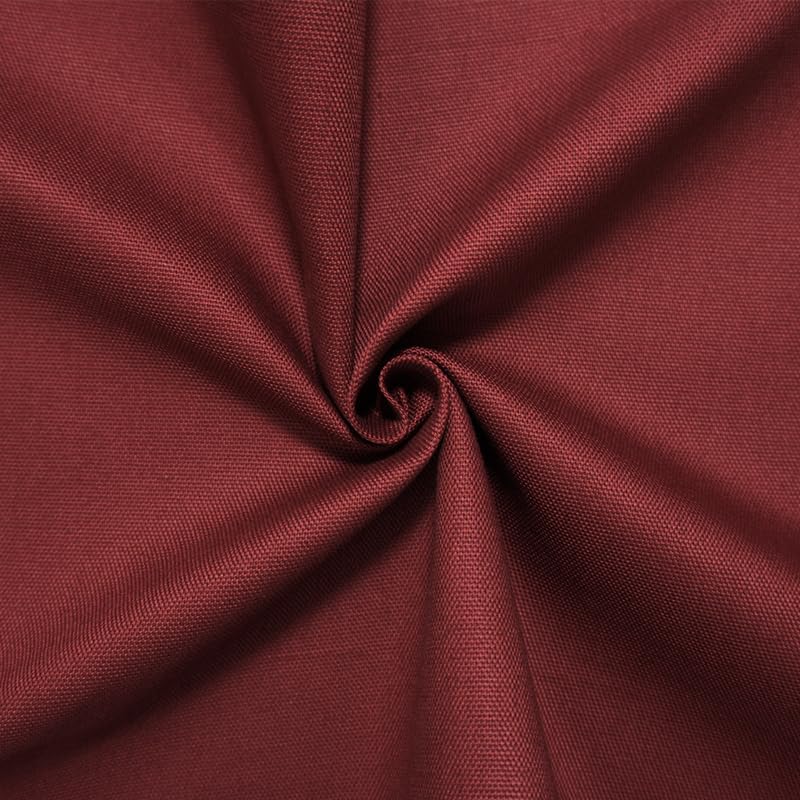 Burgandy Red Cotton Duck Cloth Canvas Woven Fabric By the Yard, 3yd