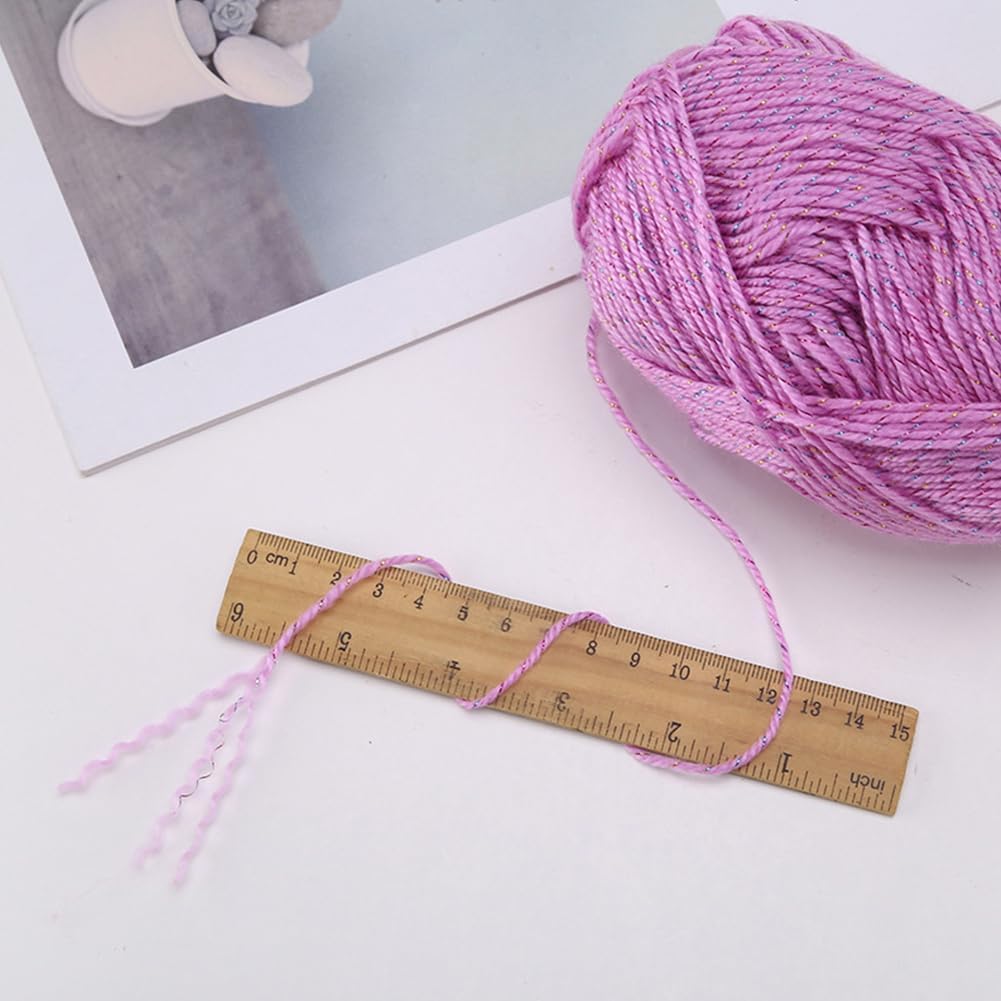 50g x 3 Skeins Acrylic Yarn for Crocheting & Hand Knitting 4 Strand