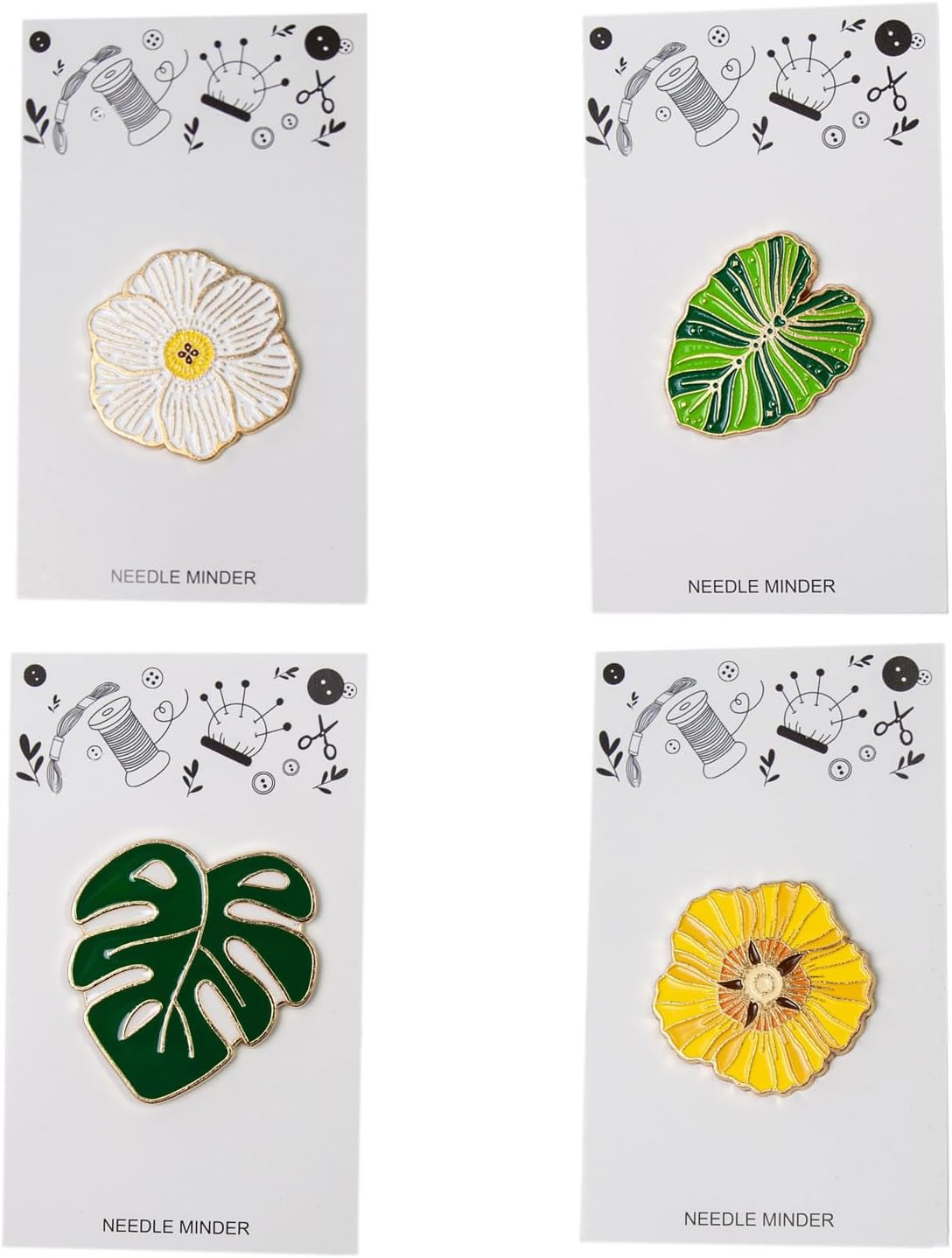 Leaf Flower Shaped Needle Minders Magnetic Needle Minders Needle Nanny