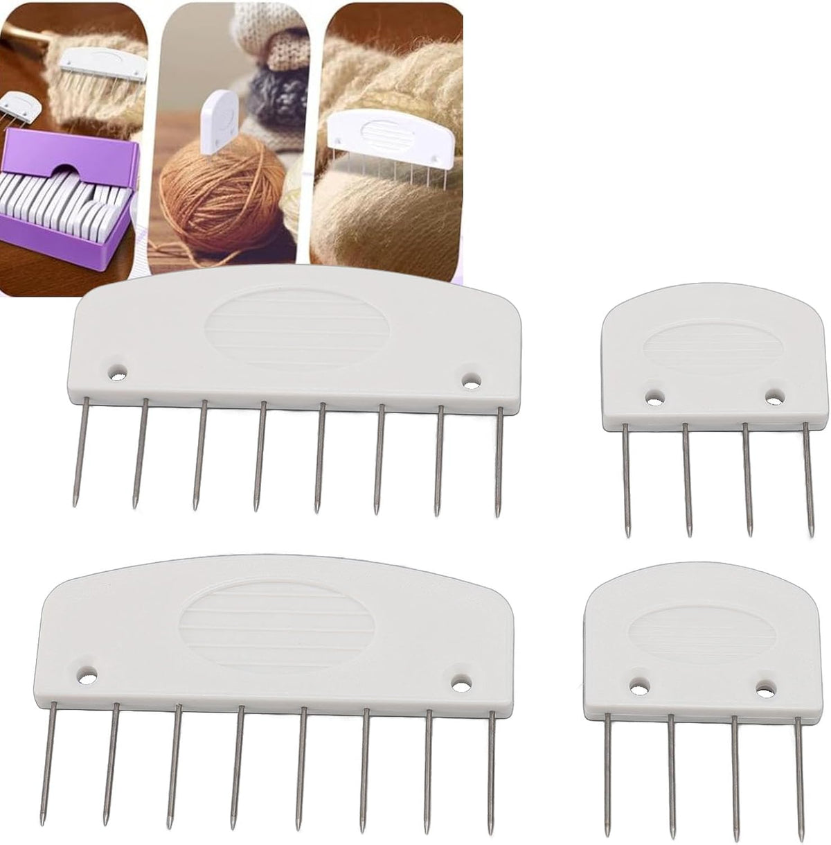 20Pcs Knit Blocking Pins Kit, 4 Pin and 8 Pin & Pins Kit, Knit