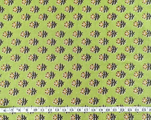 AVKA Studio Hand Block Print Fabric by The Yard - PRECUT 5 Yards