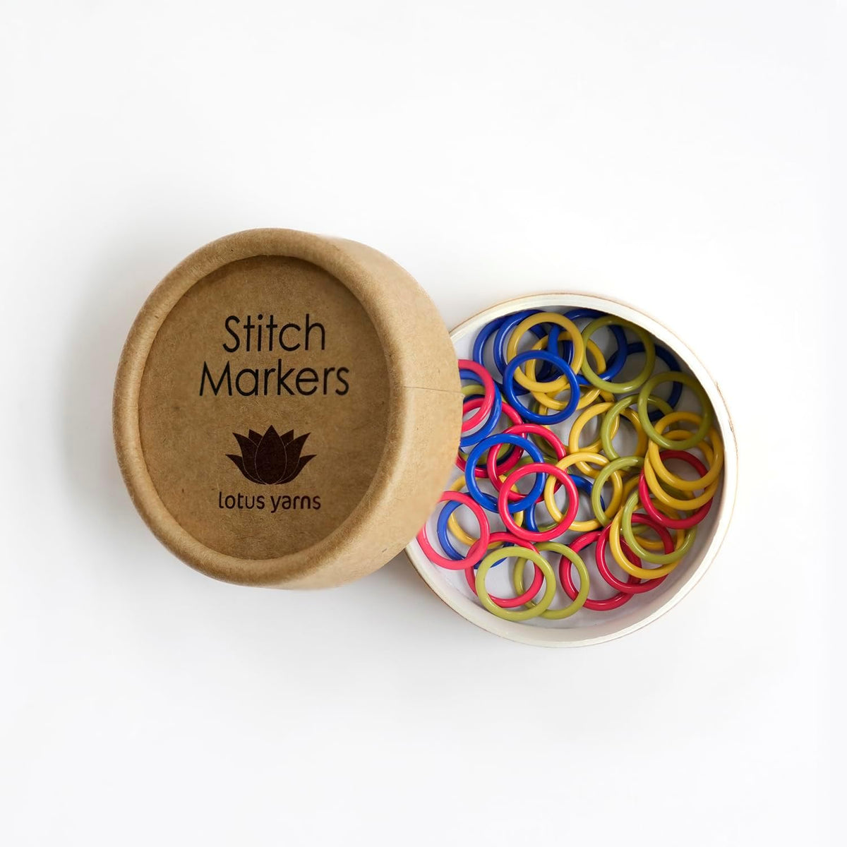 Lotus Yarns Metal Stitch Markers Heart-Shaped Crochet Markers Ring