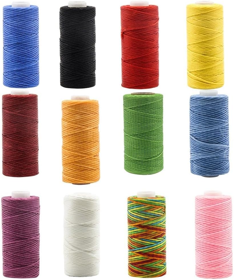 Flat Waxed Sewing Thread for DIY Leather Hand Stitching