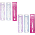 6pcs Professional Knitting Gauge Ruler Tool for Needles and Yarn, 16cm