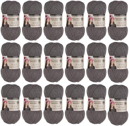Loops & Threads Impeccable Solid Yarn - Solid Yarn for Knitting