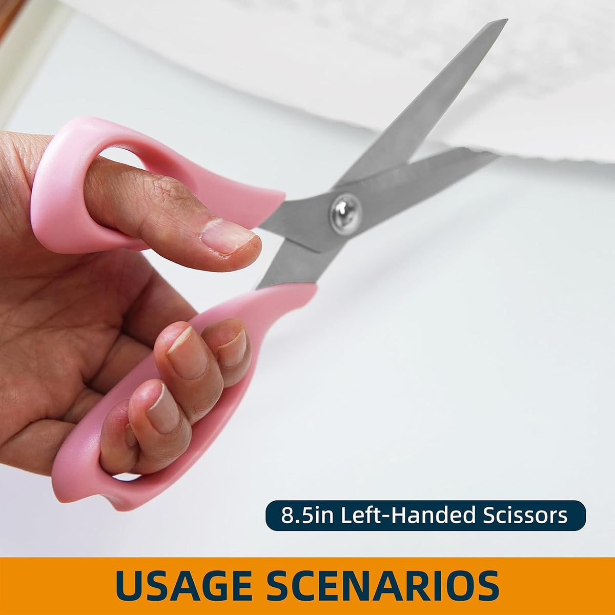 MANUFORE Left-Handed Fabric Sewing Scissors and Rotary Cutter with