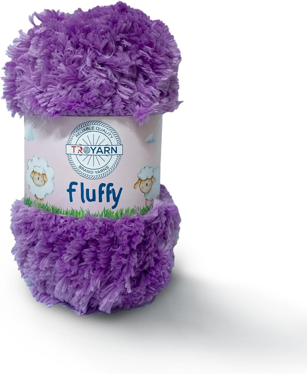 Troyarn Fluffy (1- Skeins Pack) 100% Polyester Comfy Chunky Yarn Bulky