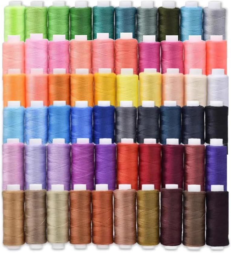 60 Colors Sewing Thread Assortment Coil, BetterJonny Polyester