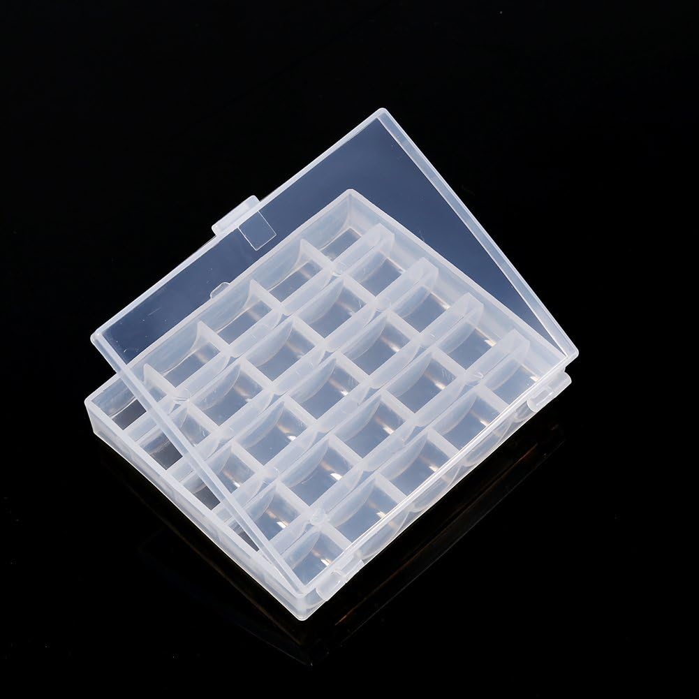 TREETDOBV Bobbin Container, Bobbin Organizer, Plastic Empty Bobbins