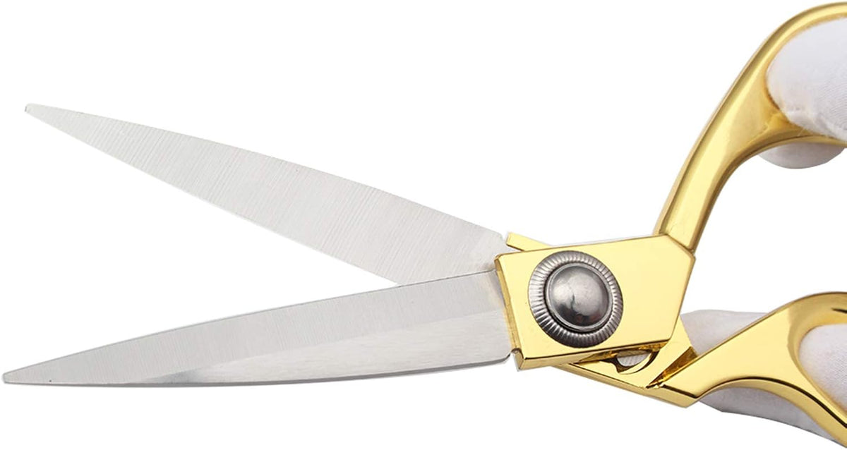 Gold 8" Tailor Scissors, Stainless Steel Craft, Fabric & Leather