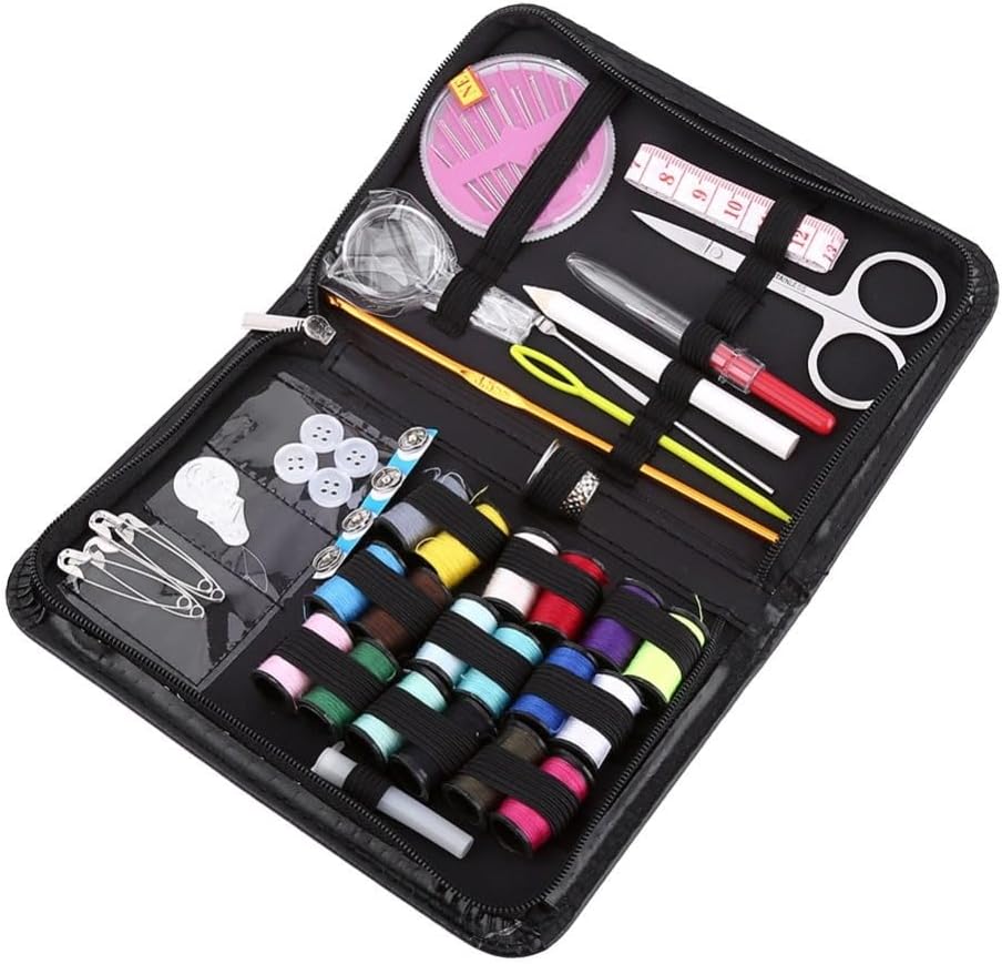 Anu Limen 58 Pcs Basic Sewing Kit, Portable Needle and Thread Set with