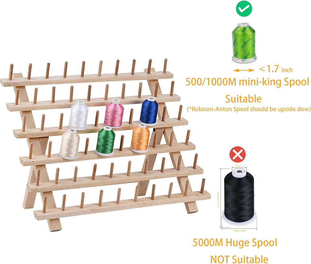 Simthread Embroidery Thread Essential Pack Bundle - Brother 63 Colors