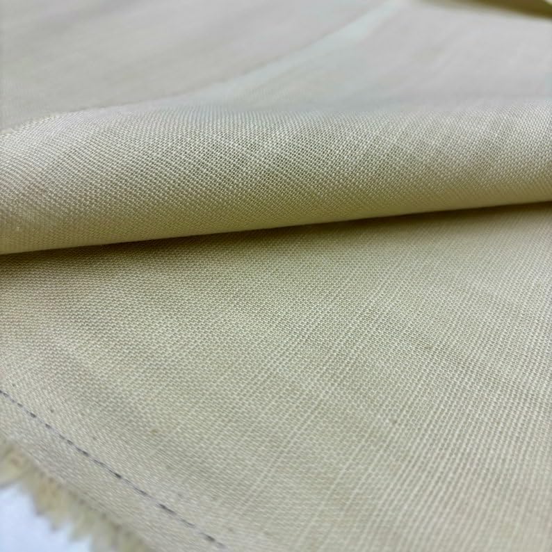 100% Natural Undyed Linen Fabric, Fabric for Dress-Shirt-Blouse-Skirt