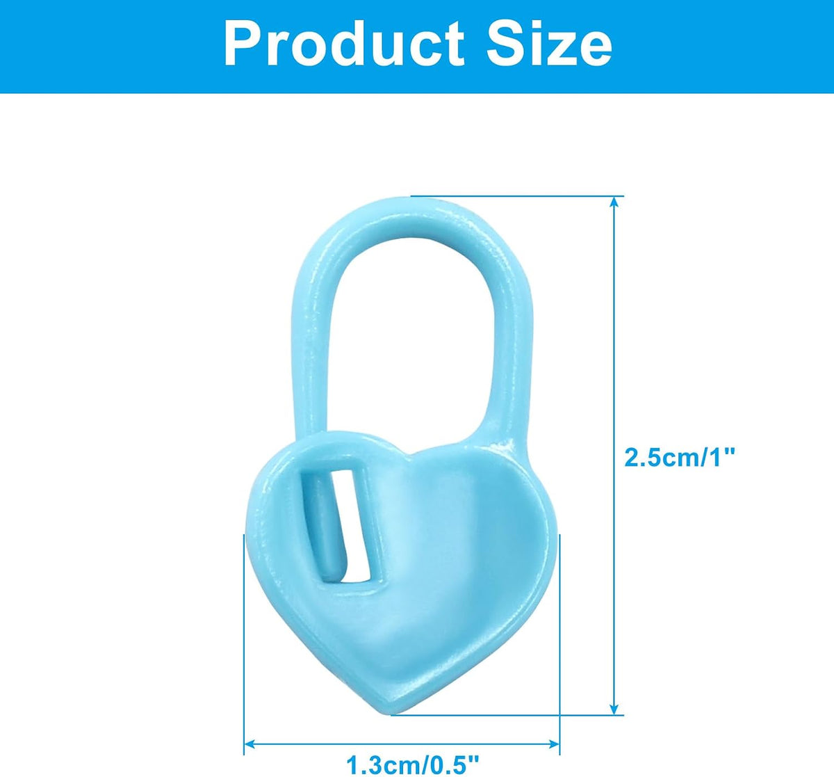 Litoexpe 200 Pcs Blue Knitting Stitch Markers