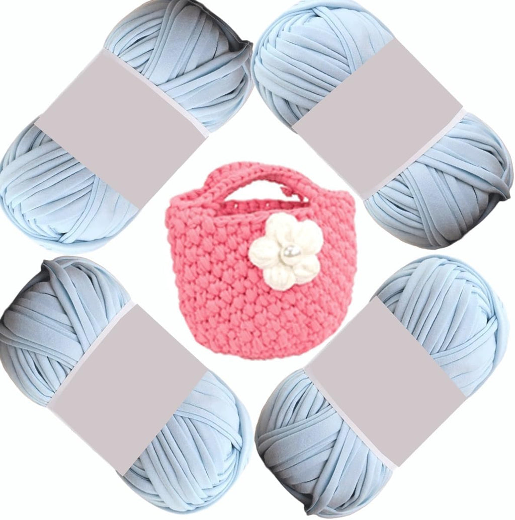 JACOJE 1/2/4 Pack T-Shirt Yarn, Each Package 100g Elastic Fabric Cloth