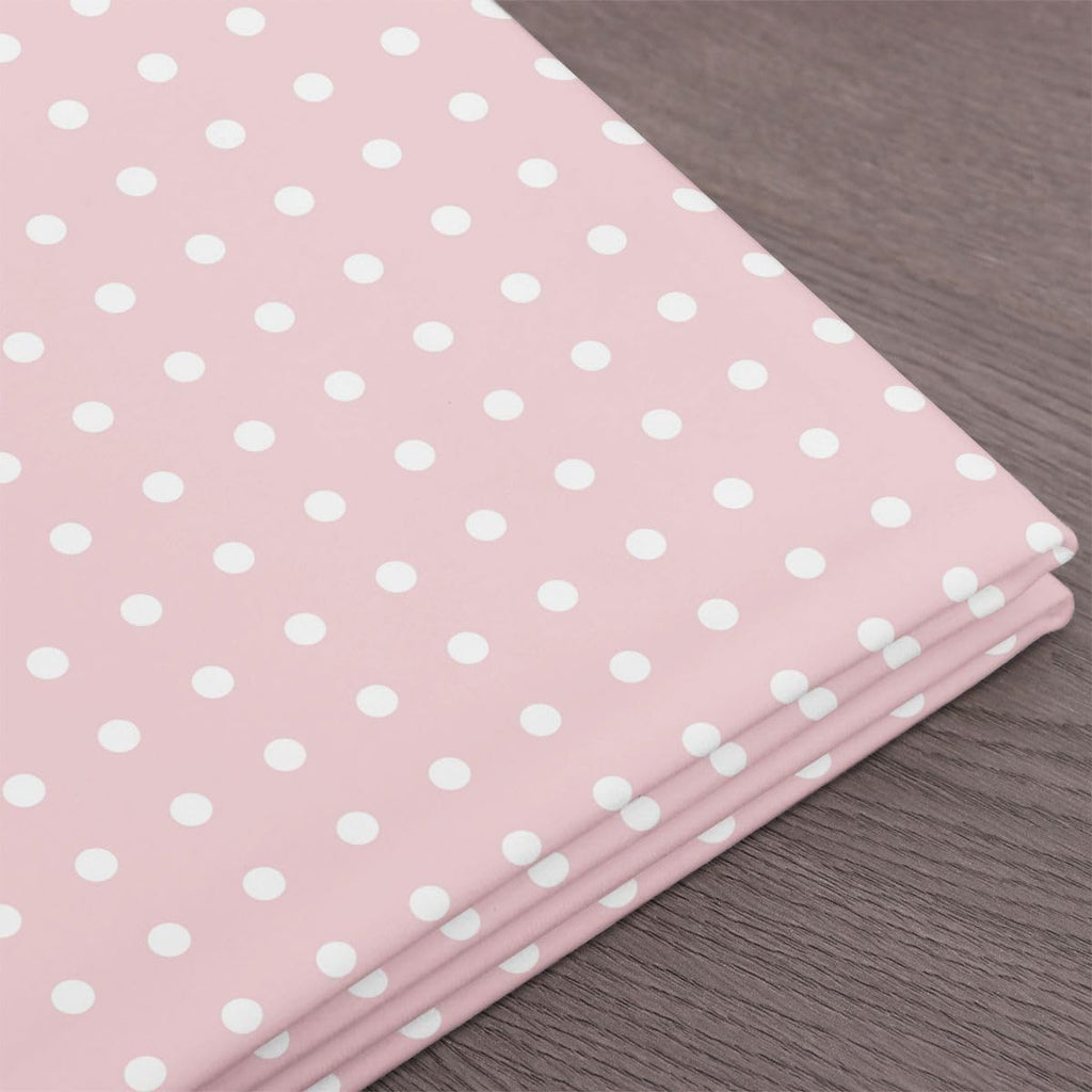 Erosebridal White Pink Polka Dot Upholstery Fabric by The Yard 2 Yards