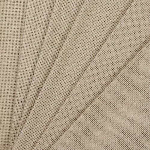 KCS 6 pc of 12" x 18" 30cmx45cm high Count Counted Cotton Aida Cloth