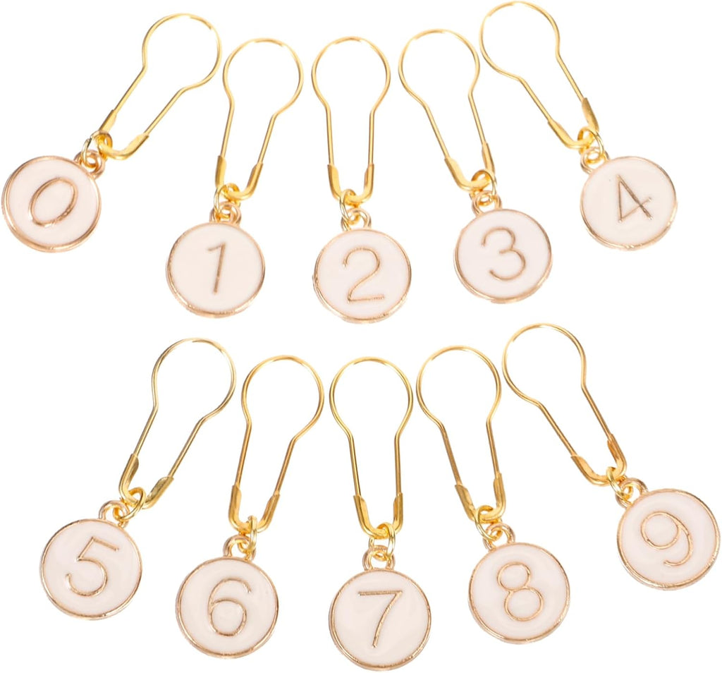 Winter Season 10pcs Zinc Alloy Knit Stitch Markers Handmade