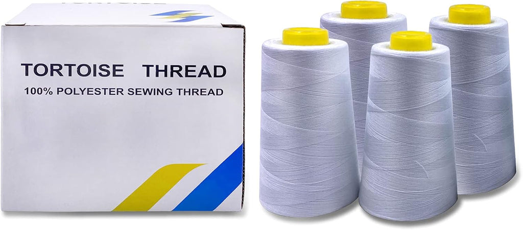 Tortoise 4 Cones of 3000 Yards Each Spool Thread for All Purpose