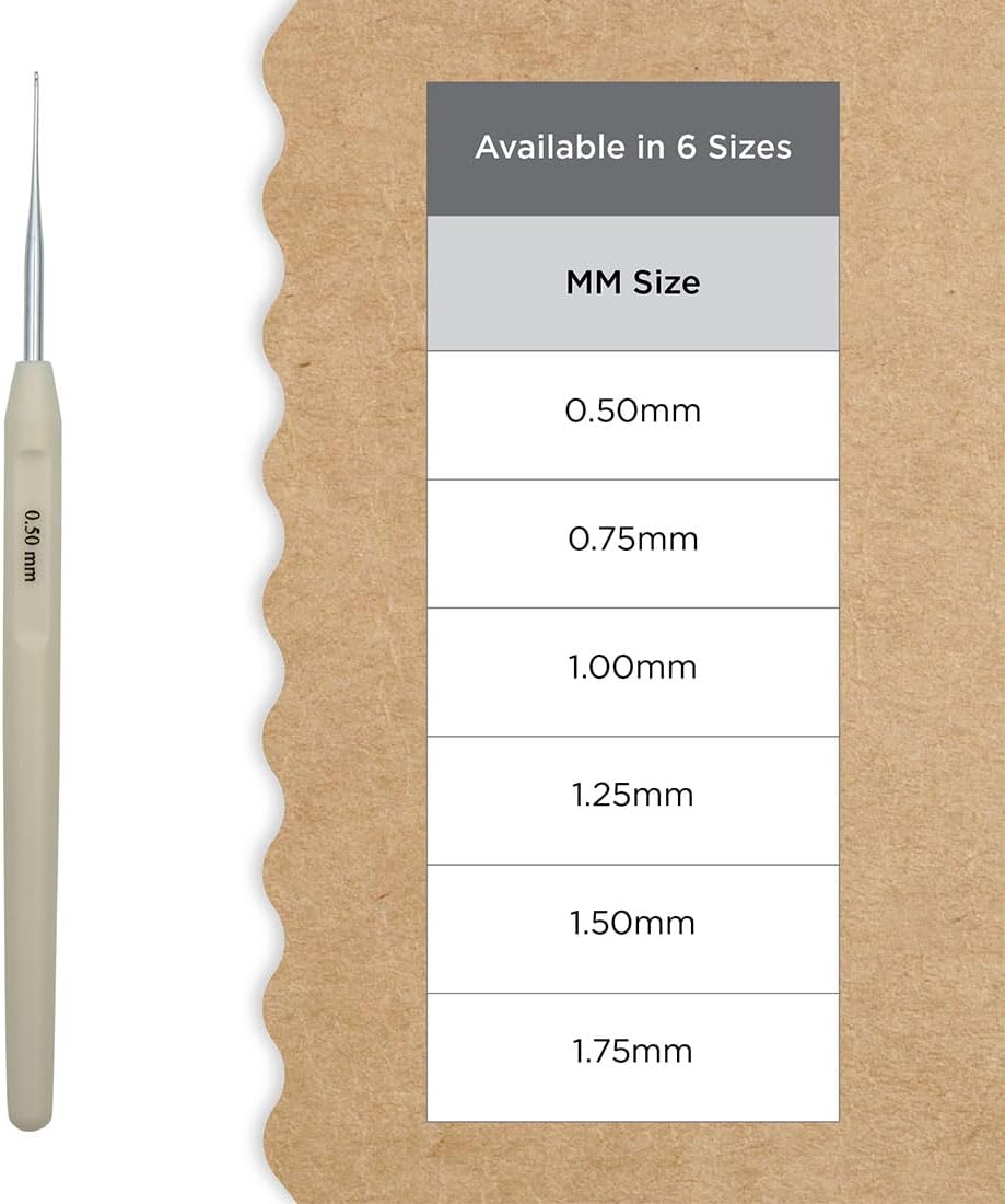 Knitter’s Pride Pearl Single-ended Steel Crochet Hook - 0.50 mm