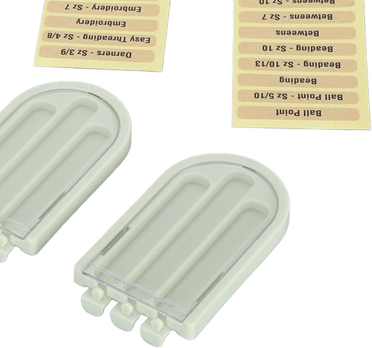 LiebeWH 3 Compartments Sewing Needle Case Plastic Needle Case Portable