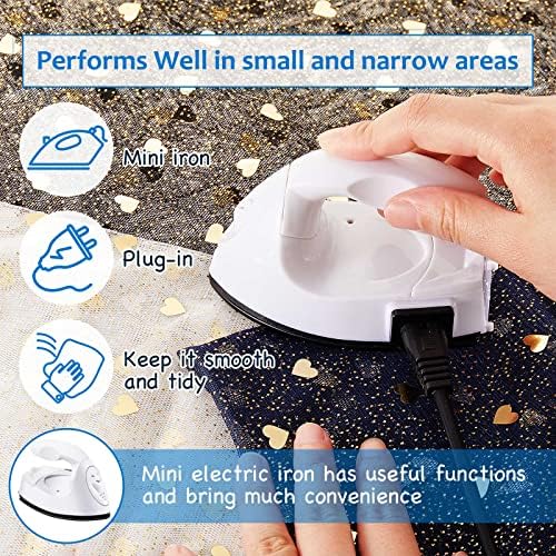Honoson Mini Craft Iron with Charging Base Tiny,White