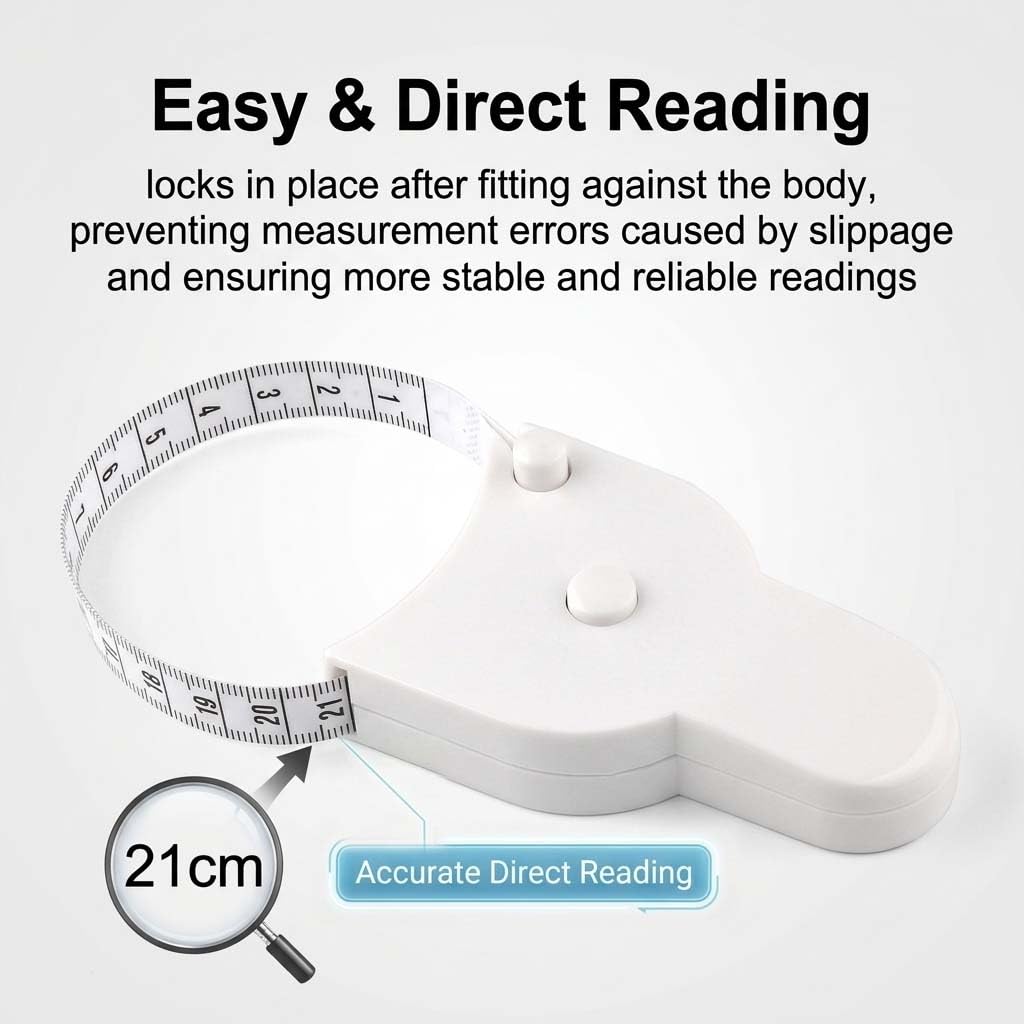 Body Measuring Tape Set, 60in/150cm, Automatic Retractable Tape