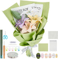 INFUNLY 10 pcs Lily Flowers Crochet Kits for Beginners Complete Flower