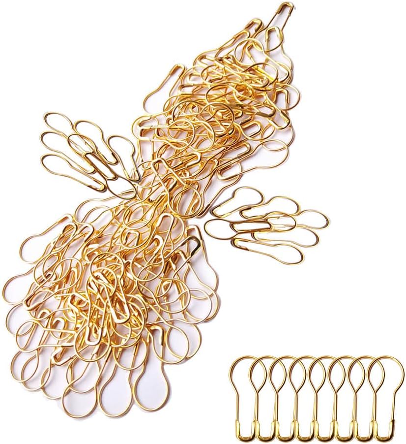 200pcs 0.9 Inch Gourd Safety Pins, Ball Shaped Hanging Tag Pins