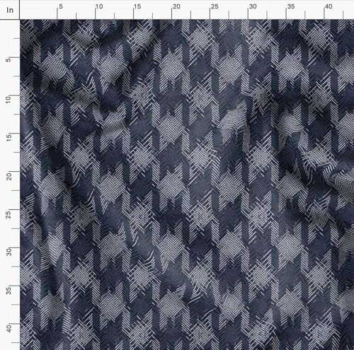 Soimoi Heavyweight Cotton Canvas Fabric Material - 56 Inch Wide, Blue