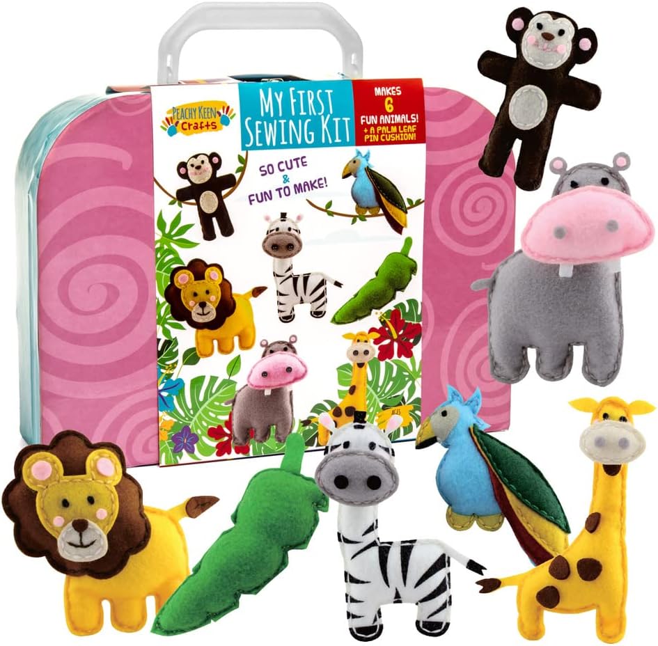 Peachy Keen Crafts Kids Sewing Kit, Learn to Sew for Ages 8-12