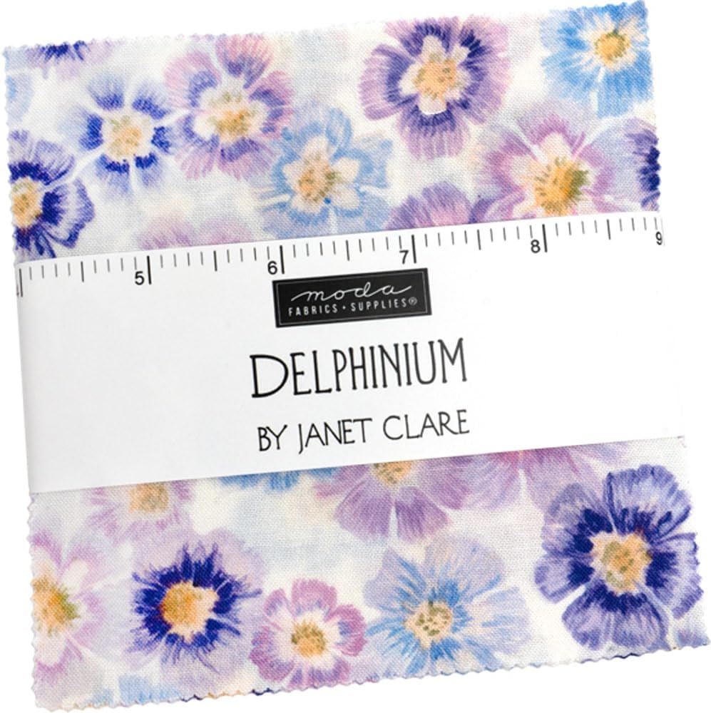 Delphinium Charm Pack By Janet Clare 5-inch Precut Fabric Squares