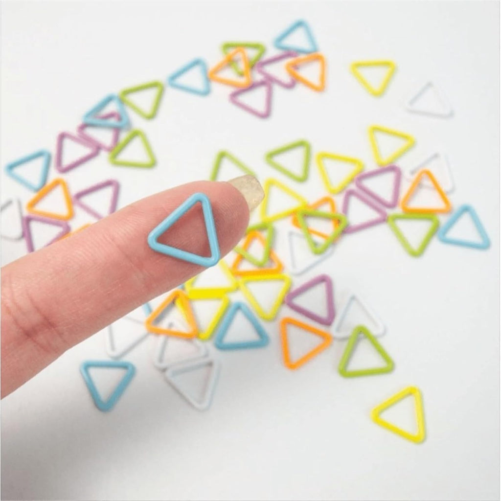Stitch Markers 120Pcs Mix Color Triangle/Heart Knitting Stitch Markers