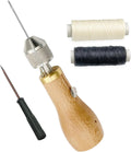 Sewing Awl Hand Stitcher Repair Tool Kit for Leather and Heavy Fabrics