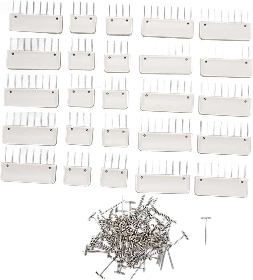 ZAICOLER Knit Blocking Combs for Knitting Crochet, 25 Piece Set
