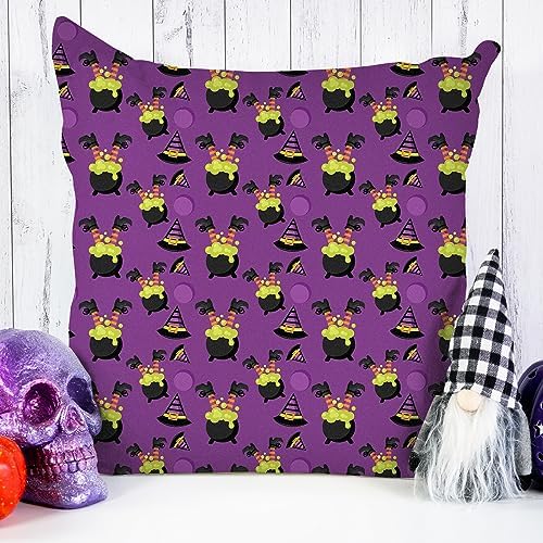 Whaline 12Pcs Halloween Cotton Fabric Bundles 18 x 22 Inch Spider Web